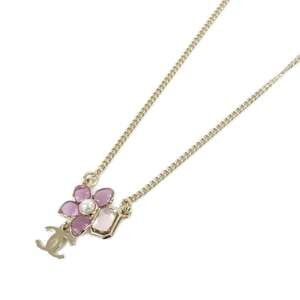 Chanel Pendant Necklace Metal Pink And #246659C12B